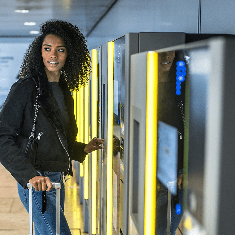 digital assistant at a parking garage